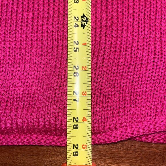 Lauren Ralph Lauren Sweater Womens 2X Plus Blue Cable Knit Shoulder Buttons - Picture 7 of 7